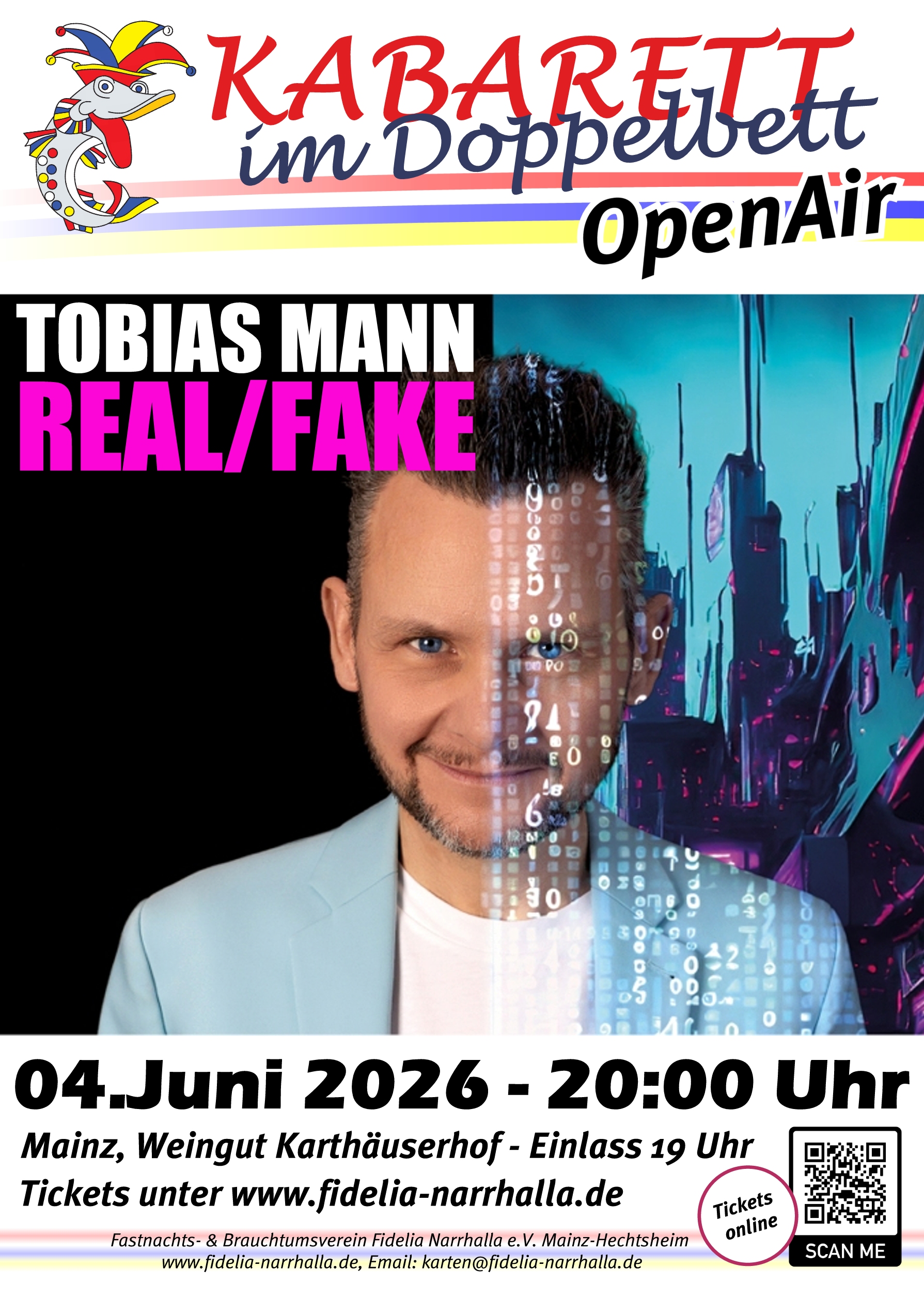 04.06.2026 - OpenAir Kabarett - Tobias Mann "REAL/FAKE"